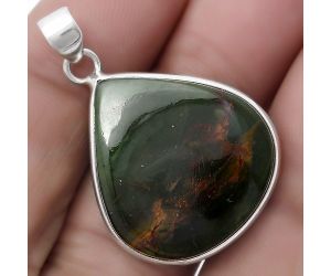 Natural Chrome Chalcedony Pendant SDP120231 P-1001, 23x25 mm