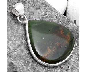 Natural Chrome Chalcedony Pendant SDP120231 P-1001, 23x25 mm