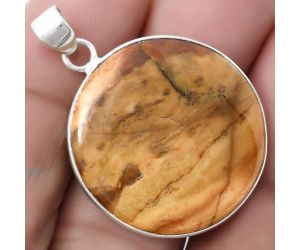 Natural Butterfly Wing Jasper Pendant SDP120233 P-1001, 26x26 mm