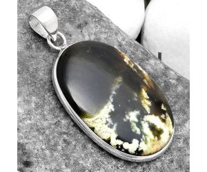 Natural Chrome Chalcedony Pendant SDP120262 P-1001, 20x30 mm