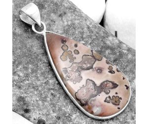 Natural Coffee Bean Jasper Pendant SDP120265 P-1001, 19x34 mm