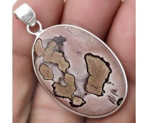 Natural Coffee Bean Jasper Pendant SDP120271 P-1001, 21x31 mm