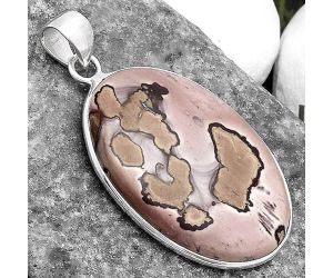 Natural Coffee Bean Jasper Pendant SDP120271 P-1001, 21x31 mm