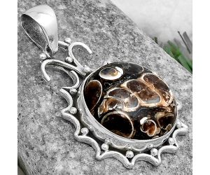 Natural Turtella Jasper - USA Pendant SDP120691 P-1249, 17x17 mm