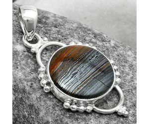 Natural Iron Tiger Eye Pendant SDP121391 P-1639, 16x16 mm