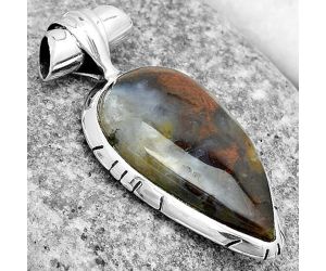 Natural Rare Cady Mountain Agate Pendant SDP121691 P-1667, 13x25 mm