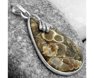 Natural Turtella Jasper - USA Pendant SDP122509 P-1700, 21x32 mm