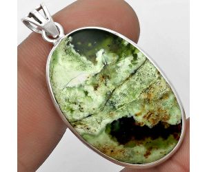 Natural Chrome Chalcedony Pendant SDP122726 P-1001, 20x31 mm