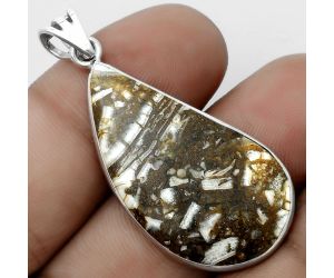 Natural Wild Horse Jasper Pendant SDP122879 P-1001, 19x34 mm