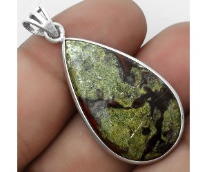 Dragon Blood Stone - South Africa Pendant SDP123035 P-1001, 18x31 mm