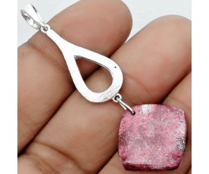 Natural Pink Thulite - Norway Pendant SDP123725 P-1595, 17x17 mm