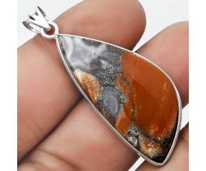 Natural Tabu Jasper Pendant SDP124581 P-1001, 18x39 mm