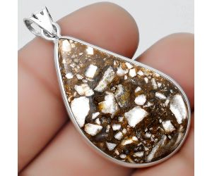 Natural Wild Horse Jasper Pendant SDP124639 P-1001, 21x34 mm