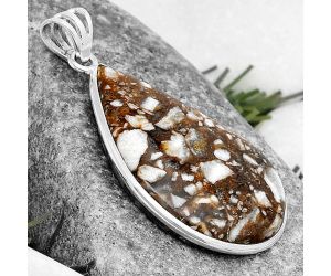 Natural Wild Horse Jasper Pendant SDP124639 P-1001, 21x34 mm