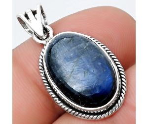 Blue Fire Labradorite - Madagascar Pendant SDP125322 P-1056, 12x18 mm