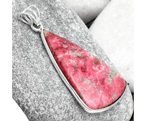 Natural Pink Thulite - Norway Pendant SDP125698 P-1001, 21x38 mm