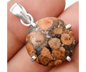 Natural Poppy Jasper Pendant SDP126133 P-1013, 19x19 mm