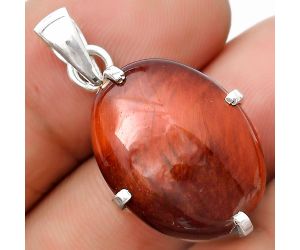 Natural Red Tiger Eye Pendant SDP126142 P-1013, 16x21 mm