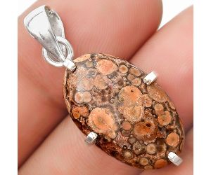 Natural Poppy Jasper Pendant SDP126150 P-1013, 14x23 mm