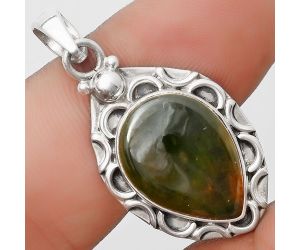 Natural Chrome Chalcedony Pendant SDP126238 P-1242, 13x18 mm