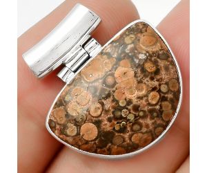 Natural Poppy Jasper Pendant SDP126702 P-1621, 16x22 mm