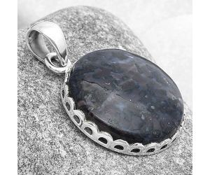 Natural Indigo Gabbro Pendant SDP127084 P-1637, 21x21 mm