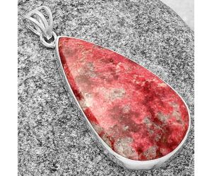 Natural Pink Thulite - Norway Pendant SDP128635 P-1001, 21x37 mm