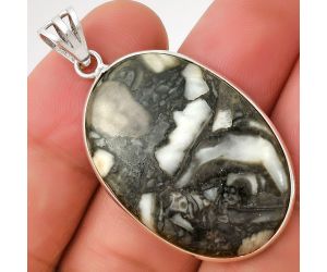 Natural Mexican Cabbing Fossil Pendant SDP128683 P-1001, 22x33 mm