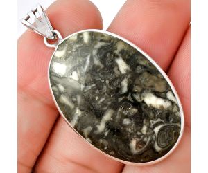 Natural Mexican Cabbing Fossil Pendant SDP128831 P-1001, 22x33 mm