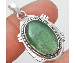 Natural Green Aventurine Pendant SDP129017 P-1463, 13x20 mm