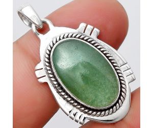 Natural Green Aventurine Pendant SDP129032 P-1463, 12x19 mm