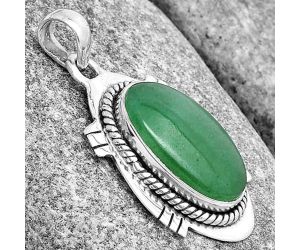 Natural Green Aventurine Pendant SDP129032 P-1463, 12x19 mm