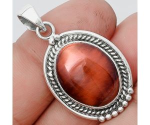 Natural Red Tiger Eye Pendant SDP129066 P-1511, 15x19 mm