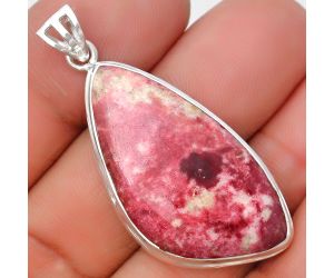 Natural Pink Thulite - Norway Pendant SDP129725 P-1050, 18x34 mm