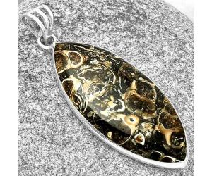 Natural Turtella Jasper - USA Pendant SDP129892 P-1001, 18x40 mm