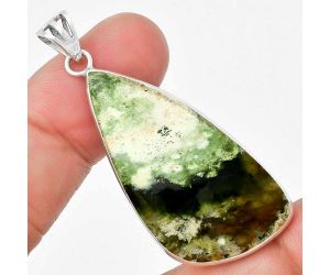 Natural Chrome Chalcedony Pendant SDP129958 P-1001, 19x39 mm