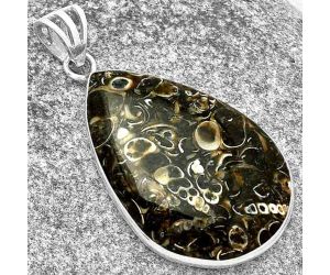 Natural Turtella Jasper - USA Pendant SDP129998 P-1001, 22x32 mm