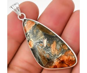 Natural Tabu Jasper Pendant SDP130049 P-1001, 19x39 mm