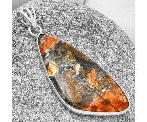 Natural Tabu Jasper Pendant SDP130049 P-1001, 19x39 mm