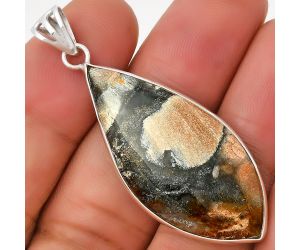 Natural Tabu Jasper Pendant SDP130075 P-1001, 17x38 mm