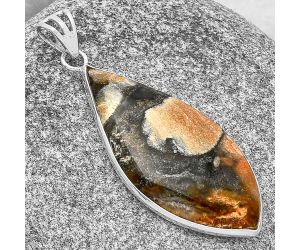 Natural Tabu Jasper Pendant SDP130075 P-1001, 17x38 mm