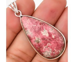 Natural Pink Thulite - Norway Pendant SDP130135 P-1001, 18x35 mm