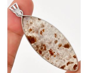 Natural Robinson Ranch Plume Agate Pendant SDP130244 P-1001, 18x45 mm