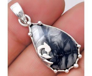 Natural Picasso Jasper Pendant SDP130459 P-1698, 14x22 mm