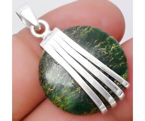 Natural Green Fuchsite Pendant SDP130736 P-1302, 23x23 mm