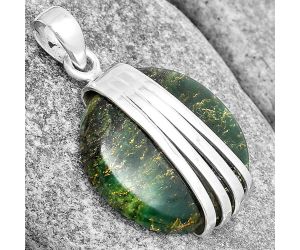 Natural Green Fuchsite Pendant SDP130736 P-1302, 23x23 mm