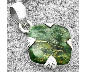 Natural Green Fuchsite Pendant SDP130990 P-1548, 16x16 mm