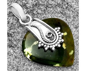 Natural Chrome Chalcedony Pendant SDP131166 P-1313, 24x24 mm