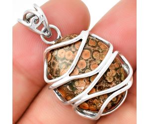 Natural Poppy Jasper Pendant SDP131432 P-1561, 17x23 mm