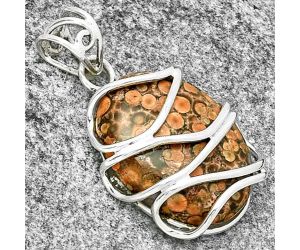 Natural Poppy Jasper Pendant SDP131432 P-1561, 17x23 mm